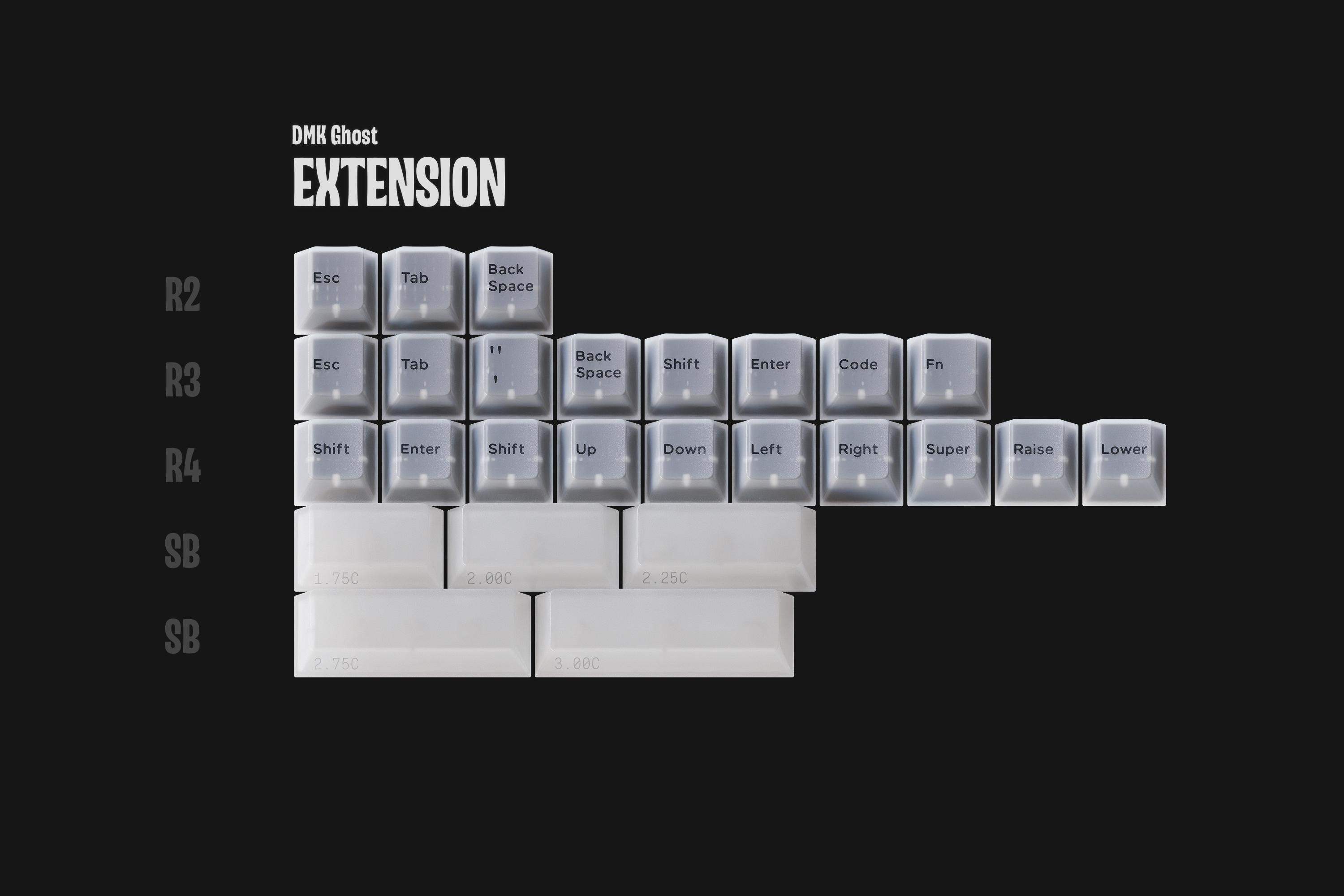 DMK Ghost Extras – Hex Keyboards